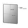 Yamazaki Magnetic Bathroom Mirror Square Black 20.5 X 24.5 Cm Tower 10307
