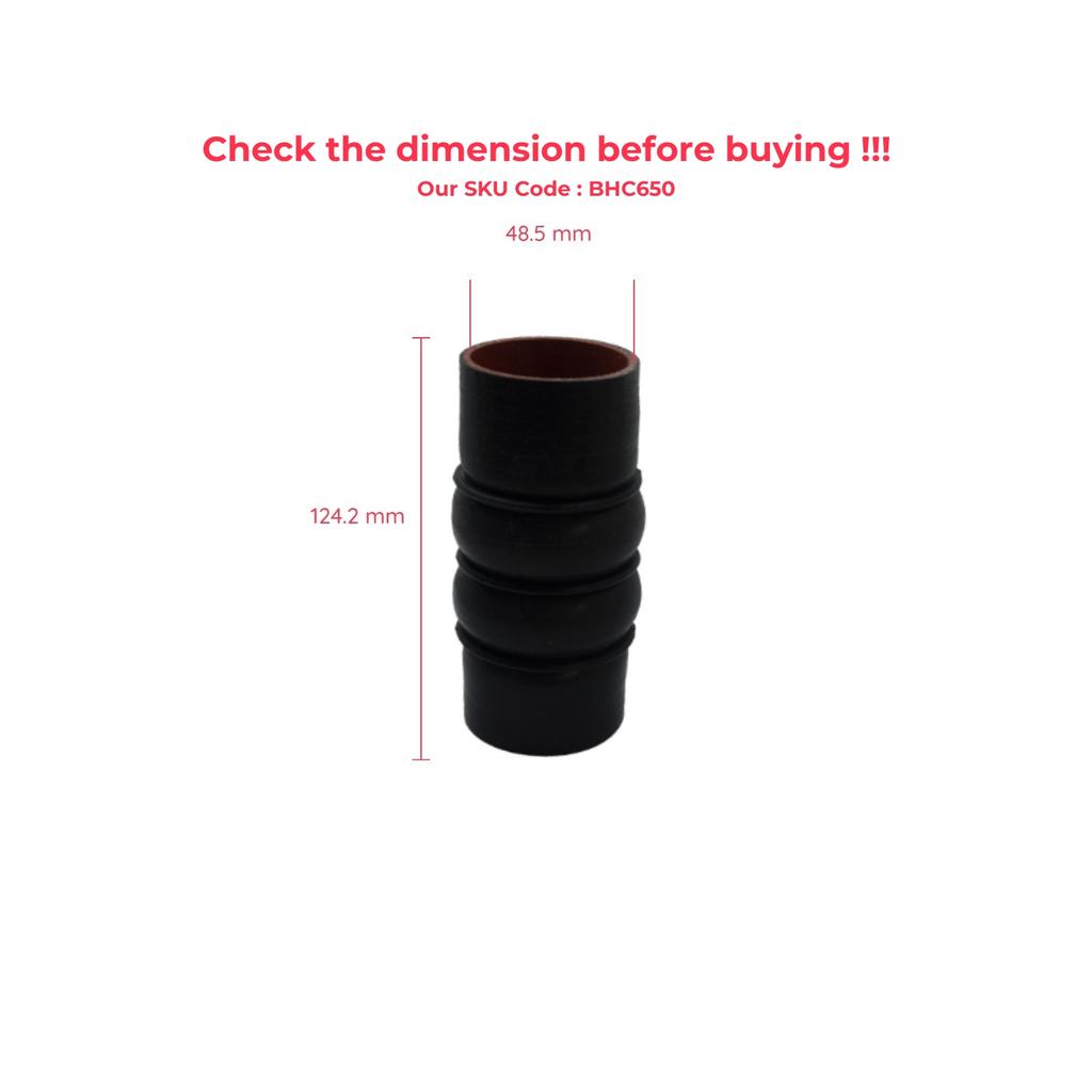 BROSS BHC650 Turbo Charger Intake Air Hose 5T166N650AB for Transit Connect P65, P70, P80 Fiesta MK4 Focus C-Max Turnier