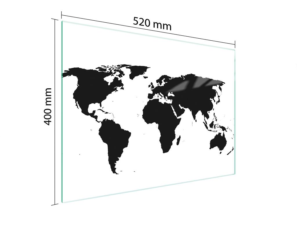 SZKLANA DESKA DO KROJENIA 52x40 MAPA
