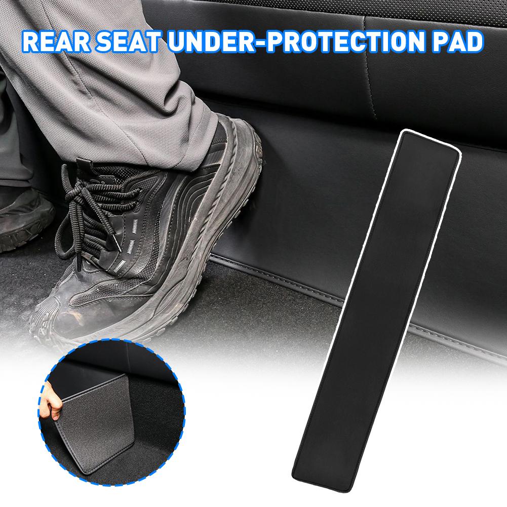 Rear Lower Protective Mat For Tesla Model Y Juniper / Pu Leather Under Anti-kick Pad Car Interior Accessor B7u5