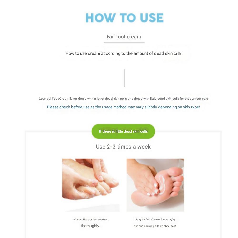 Gounbal Wellbeing Health Farm Fußpeelingcreme (Schlauchtyp), 120 g x 3