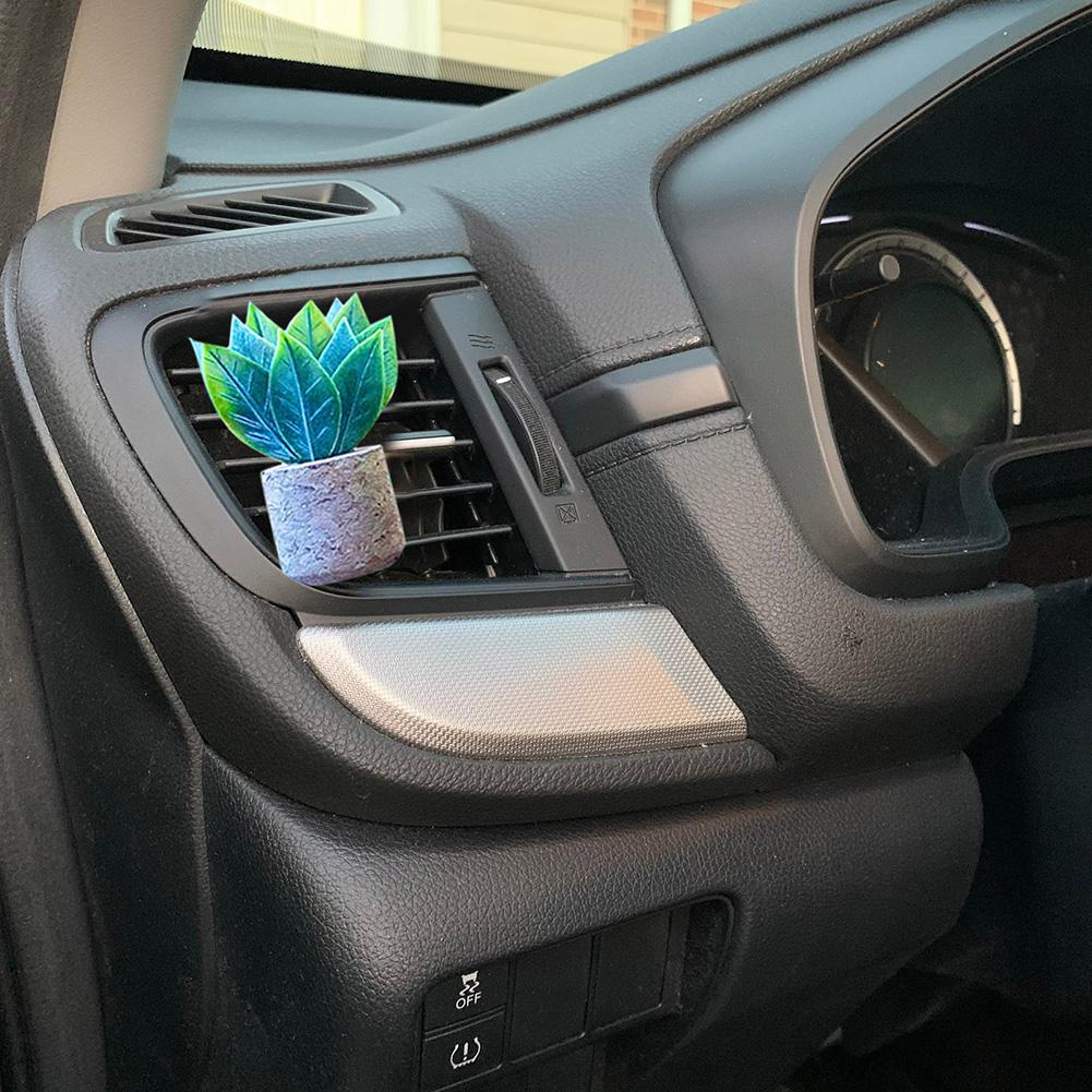 3D Artificial Plants Shape Aromatherapy Vent Car Love Air Stone Perfume Car Diffuser Perfume Clip Car Interior Accessories