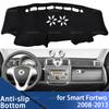 For Smart Fortwo 2008 2009 2010 2011 2012 2013 Auto Dashboard Cover Dash Mat Board Pad Carpet Dashmat Anti-UV Mats