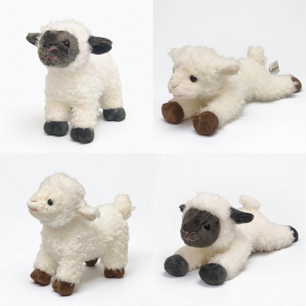 Peluche di Pecora con Cotone PP per Bambini e Collezionisti