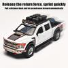 1/24 Ford F150 Off Road Pickup Truck Diecast Model Car Metal Alloy High Simulation Collection Hobby Display Birthday Gift for Friend