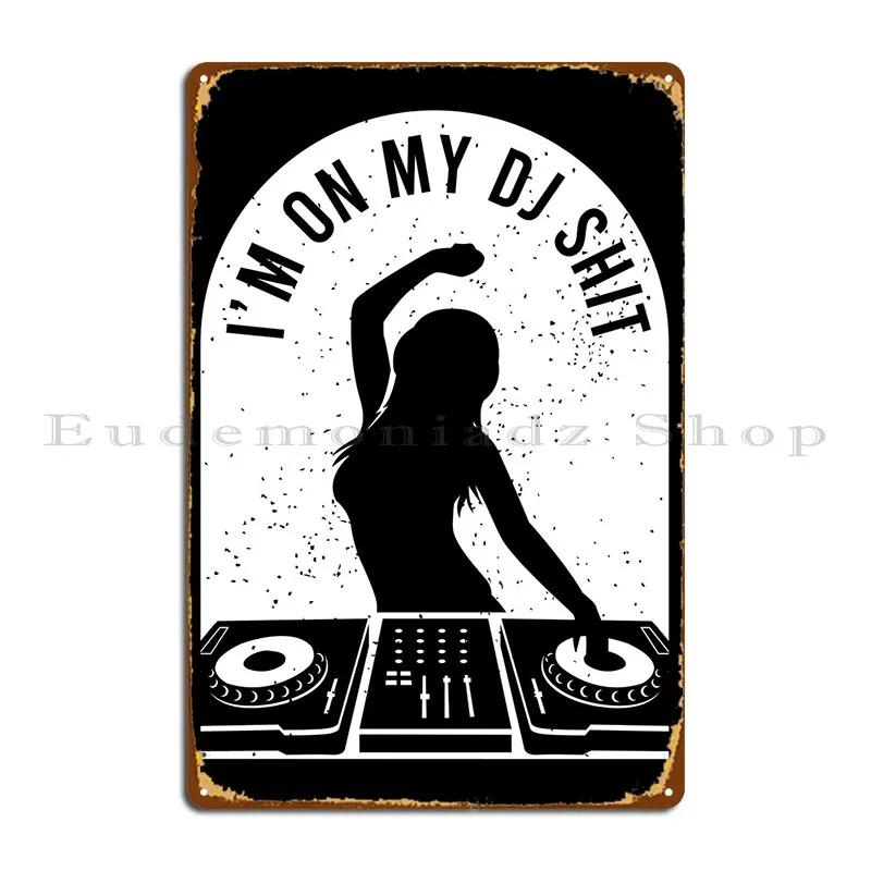 

Dj Turntable Mixer Headset Metal Plaque Poster Club Cinema Designing Garage Funny Tin Sign Poster 20x30cm（7.8x11.8inch）