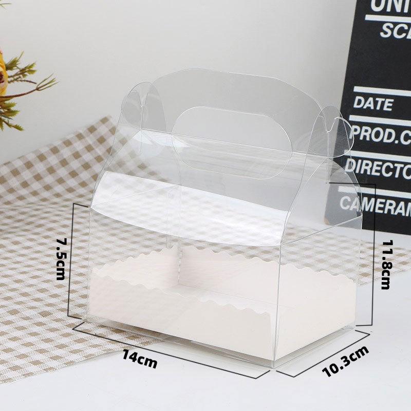 Ruční krabička na švýcarskou roládu a pečivo na dorty, sendviče a sušenky.