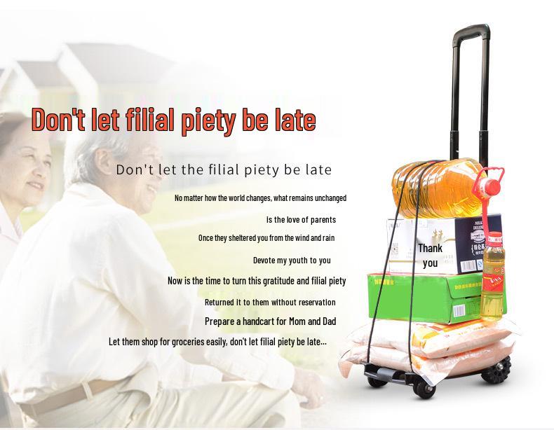 Lightweight Folding Grocery Cart for Everyday Use