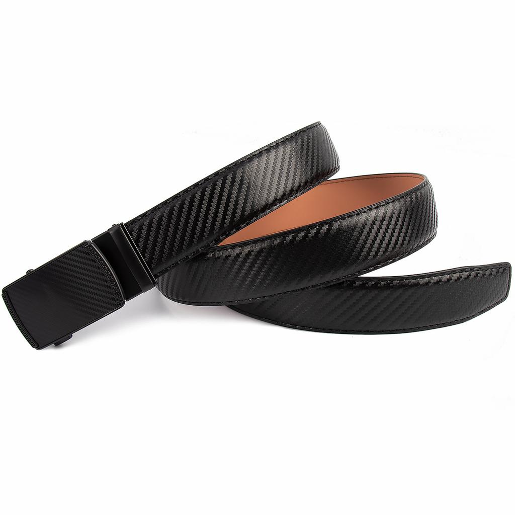 Belt Men'S Two-Layer Cowhide Business Automatic Buckle Men'S Belt Simple Business Belt