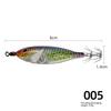 80mm Fishing Lure Noctilucent Artificial Artificial Squid Hook Jigs 5.7g Wood Noctilucent Squid Cuttlefish Jigs