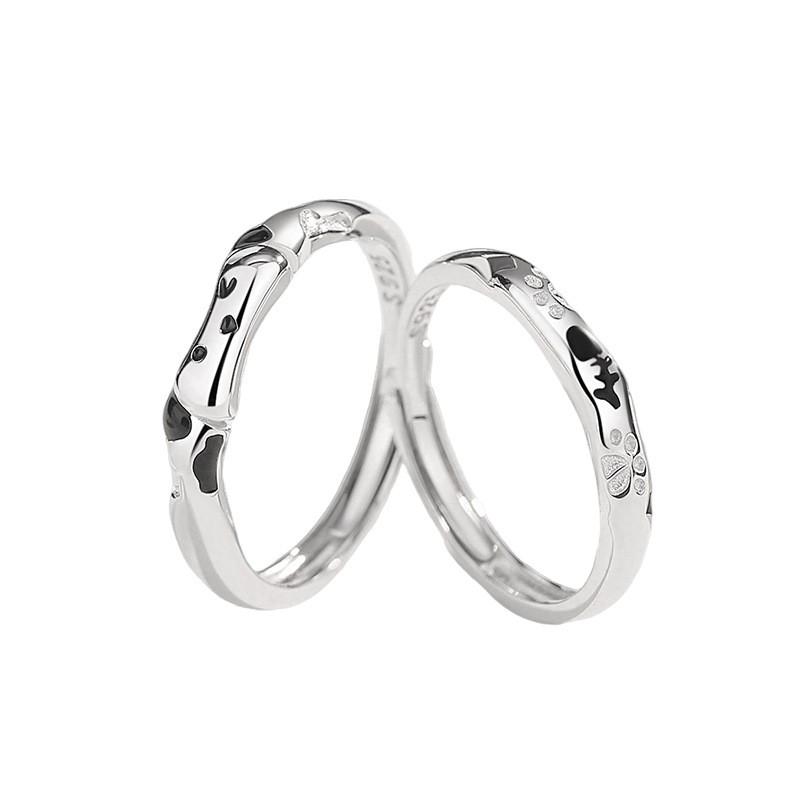 TICIA Original Cat Dog Couple Rings Open Adjustable Fashion Jewelry Men Women