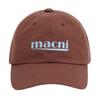 macni SIGNATURE LOGO BALL CAP_BROWN