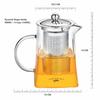 Octavius | Pyramid Shape Borosilicate Glass Tea Pot with Infuser - 900 Ml | Removable Infuser & Lid | Heat Resistant | Ideal for 6 To 7 Cups