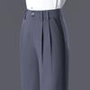 Classic Versatile Wide Leg Pants Women'S Spring And Autumn New Fashion High Waist Temperament Commuter Professional Casual Straight Suit Pants