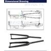 Carbon Internal Cables Fiber Road Front Fork Thru Axle  Disc Brake Racing Road Fork 700*32C Tapered Tube Cyclocross Rigid Fork
