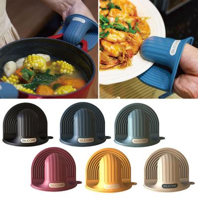 Guanti antiscottatura resistenti alle alte temperature con foro per appendere in silicone antiscivolo per uso in cucina