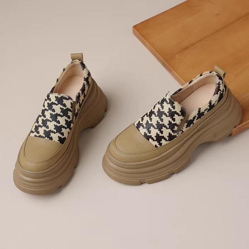 

Женские туфли на платформе с круглым носком, туфли-лодочки без застежек, новые осенние цветные туфли на высоком каблуке 39