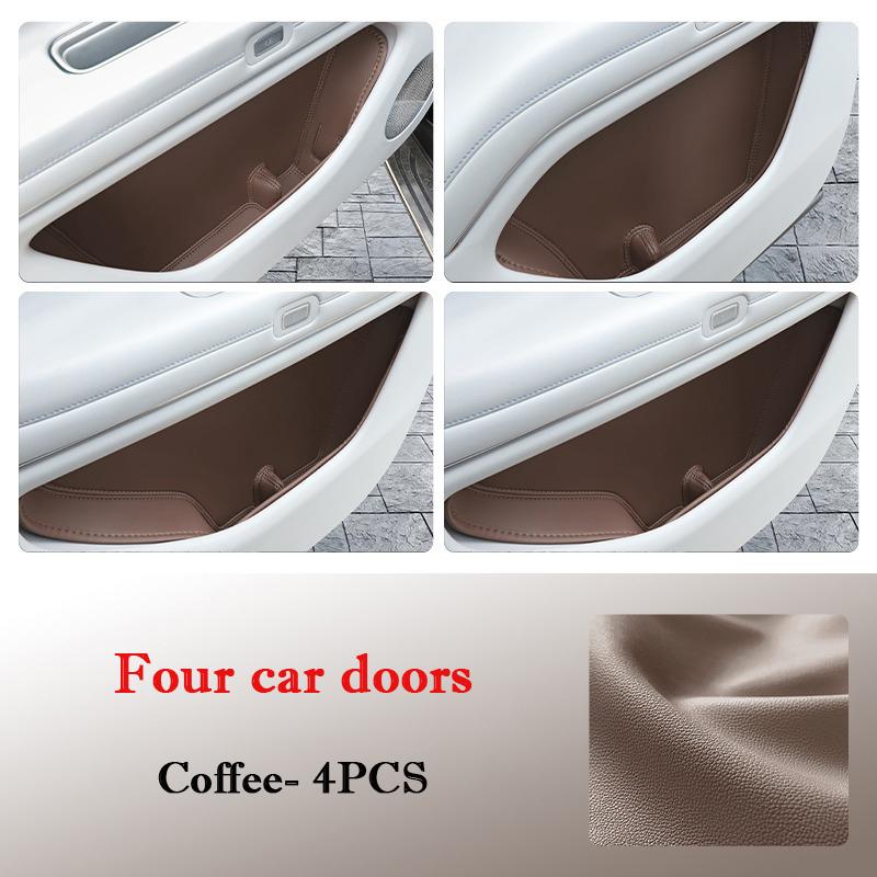 For Huawei Aito M5 M7 M9 2026 2026 Car Door Slot Storage Box Leather Protective Pad Cover WaterProof Barrel Interior Accessories