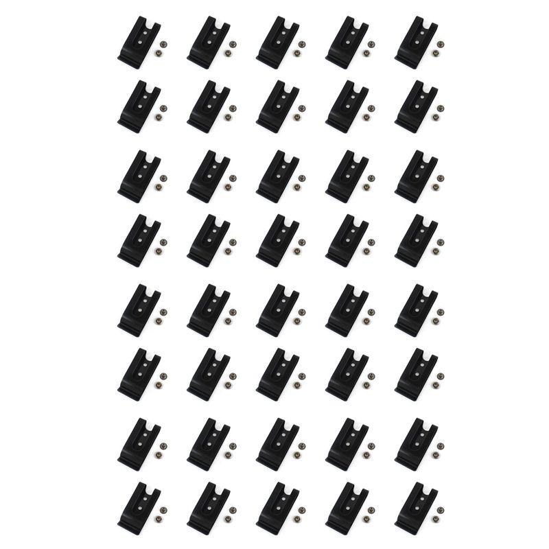 

A60z40pcs 56X25mm Double Holes Metal Spring Belt Sheath Clip Clasp Buckles Accessories With 8Mm Cap Studs Screwsmay чорний