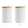 Restaurant Toothpick Box Home Living Room Toothpick Tube Dining Table Toothpick Canister Simple Pure White Toothpick Bottle Round