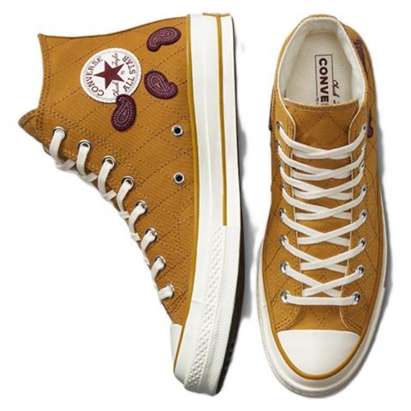 Converse Chuck Taylor All Star 1970s Vintage Easy To Wear High Top Espadrilles Unisex Brown