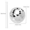 600ml Disco Ball Cups With Straw Flash Cocktail Cup Wine Whiskey Juice Straw Cup Flashlight Drinkware for Nightclub Bar