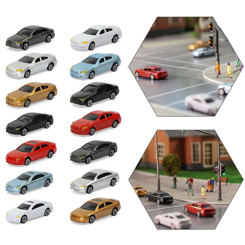 50pcs Color Model Car N Scale 1:150 Model Railway Scenery Scene Street Layout