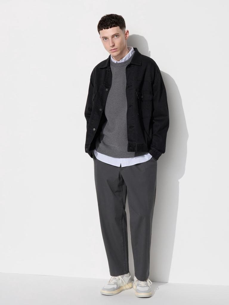 Uniqlo Japan Cotton Relaxed Ankle Pants