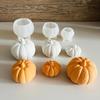 1pcs Moldes de vela de silicone de abóbora Halloween Abóbora Artesanato Gesso Resina Cimento Molde Feito à Mão Chocolate Bolo Ferramentas de Assar