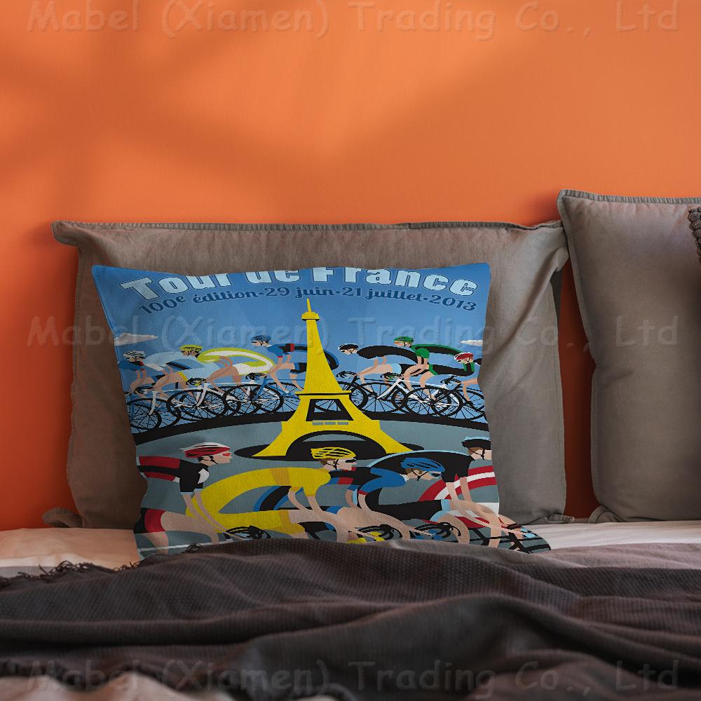 TTour DDe FFrance Pillow Cushion Cover Pillowcase Living Room Sofa Home Decor Customized