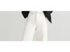 Women's High Waist Velvet Plus Wide-Leg White Jeans - Winter Thickened for a Longer Leg Look