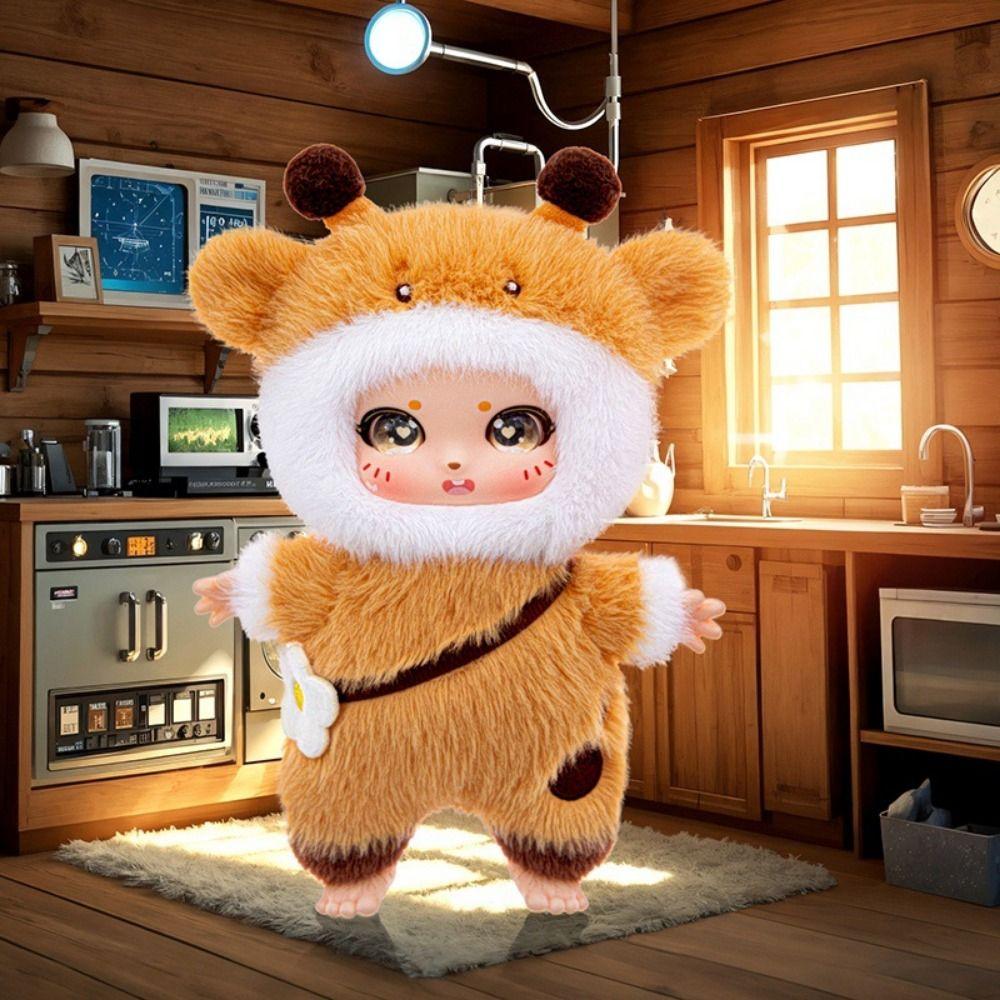 Big Eyes Stuffed Animals Keychain Soft Plush Vinyl Figurine Dolls Animal Series Plush Toy Comfort