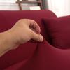Einfarbige Sofabezüge für Wohnzimmer Elastischer Sofabezug Ecksofabezug Überwurf Sesselbezug 1/2/3/4 Sitzer