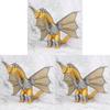 Stunning 8" Godzilla Monster Mecha King Ghidorah 3 Head Dragon Figure Toy Gift Collectible
