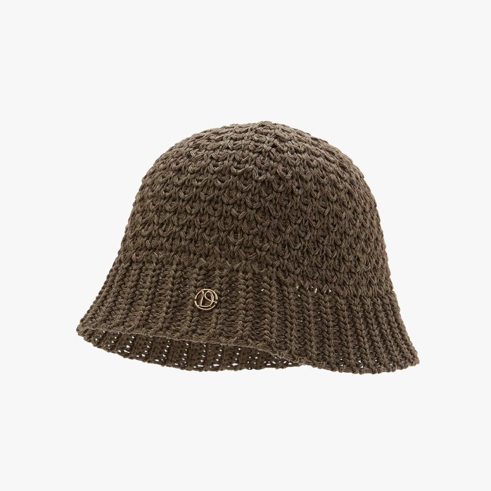 ODER Paper Knit Bucket Hat - Brown