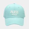Simple PARIS letter embroidered baseball cap spring and summer versatile sunscreen visor, couple soft top cap