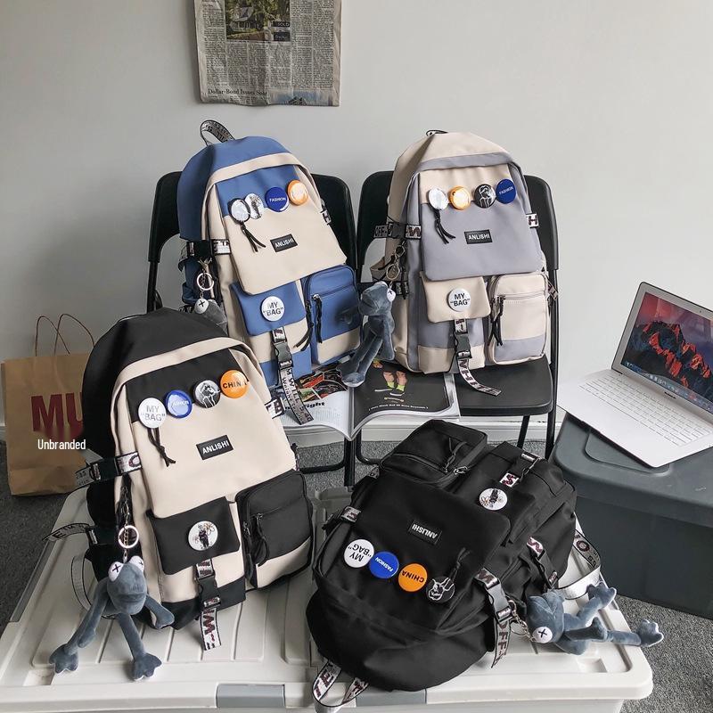 Large Capacity Unisex Backpack for Students: Ideal for High School, College, and Travel
