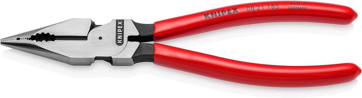 

KNIPEX Пласкогубцы с удлиненными губками, ручка, 185 мм, 0821-185