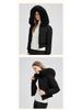 European & American Design Hooded Fur Collar Women's Winter Coat 2025: Short Style Cotton Jacket
