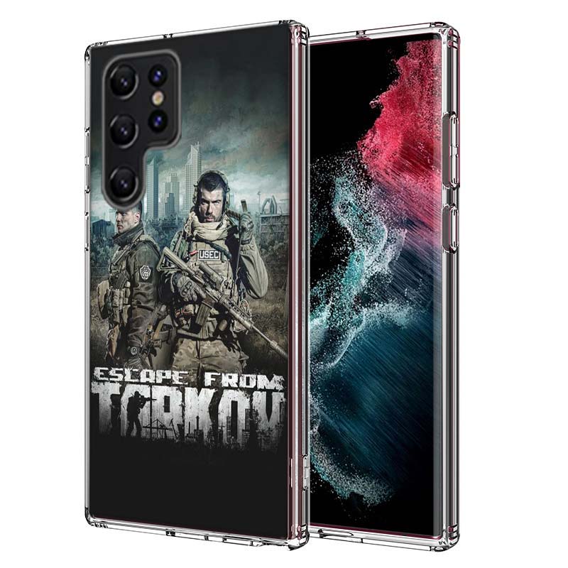 Escape From Tarkov Capa Phone Case For Samsung S26 Ultra S25 Edge Galaxy S23 S21 S20 S24 FE S22 S10 Plus Cover Clear TPU Shell C