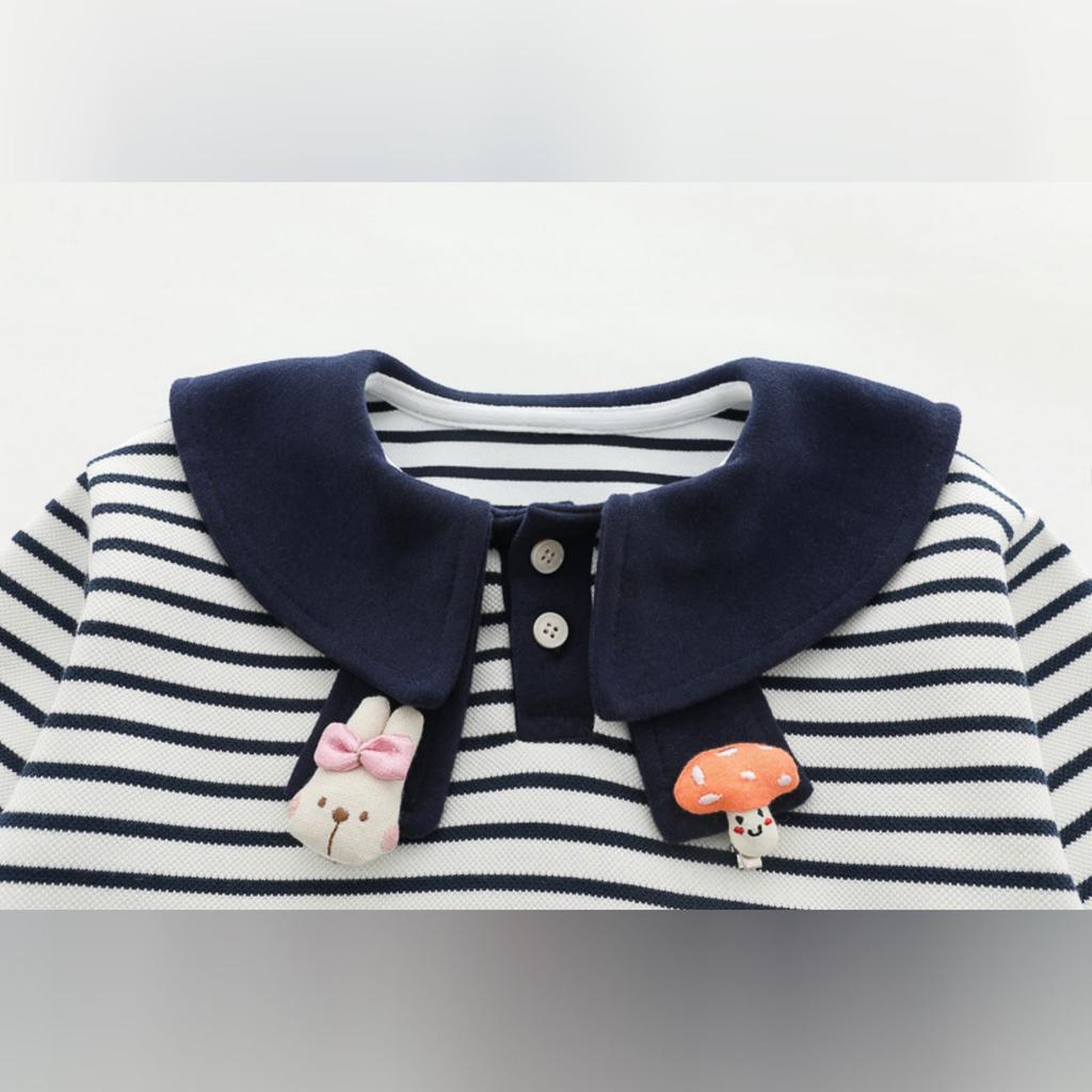 Uformelt langermet sett for barn, komfortable hverdagsantrekk