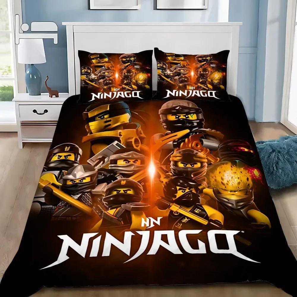 3D Hot Game N-Ninjagos Duvet Covers Kids Cartoon Bedding Set Quilt Cover Twin Full Bedroom Bed Decor for Teens Best Gifts