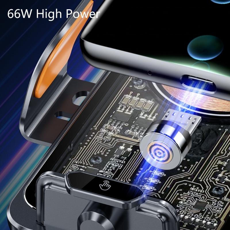 Wireless Chargings,Wireless Car Chargings Pad 66W NonSlip Fast for Car Wireless Phone Mount