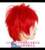 CaseEden Cosplay Wig, Short, 30cm, Heat-Resistant, Deep Red, Includes 2 Wig Nets