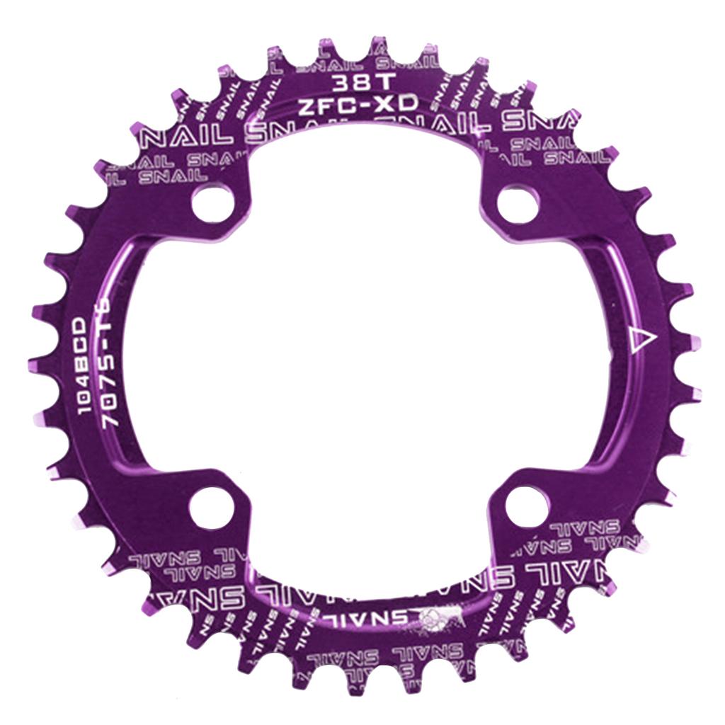 Für Fahrrad rund/oval 104BCD 32T 34T 36T 38T Narrow Wide Einzelkettenblatt