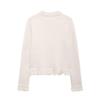 SHEIN Women's Autumn Bow Brooch Knitted Cardigan & Half Skirt Set: European-American Style.