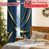 Set Of 2 Flat Printing Abstract Elegance Popular Curtains Versatile Polyester Fabric Decorations Home Suitable Made