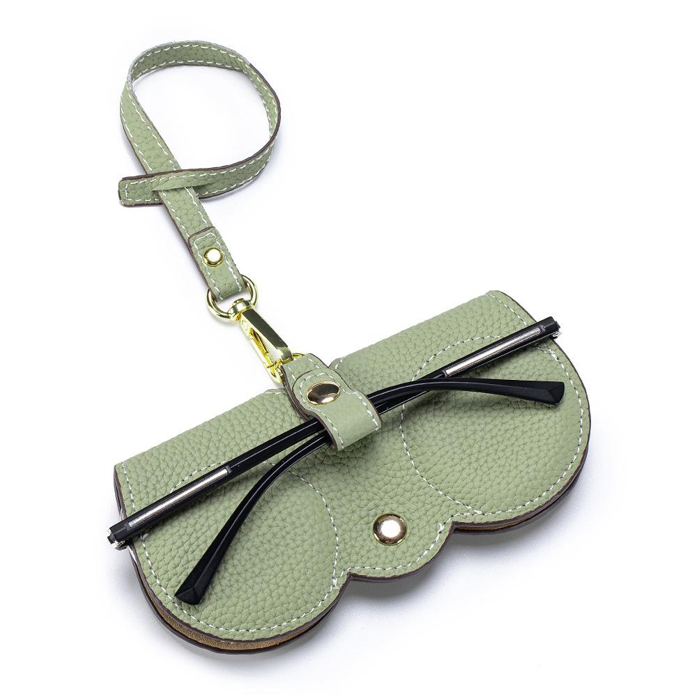 New Women Sunglasses Cover Genuine Cowhide Padded Protection Sunglasses Case 2026 New Portable Leather Eyewear Storage Pouch Bag