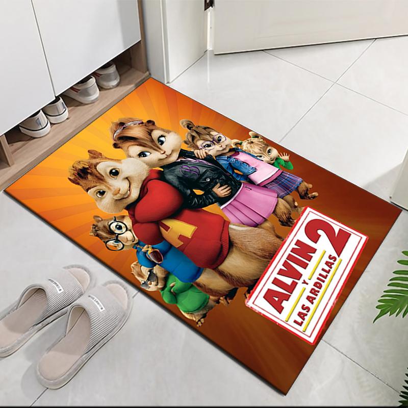 Alvin and the Chipmunks Printed Carpetrugfor Office Chair Living Room Bedroom Kitchen Room Decor Gifts
