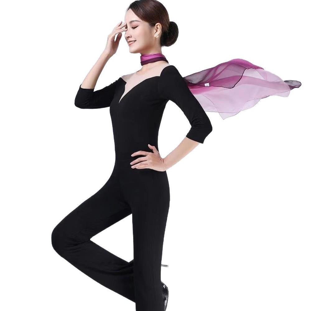 2023 Mesh Bodysuit Set for Dance and Posture Training - Sexy, Elegant, and Slimming